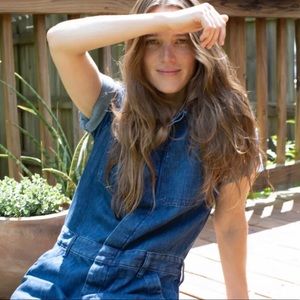 Everlane super soft summer jean coveralls